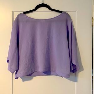Purple Wilfred cropped blouse